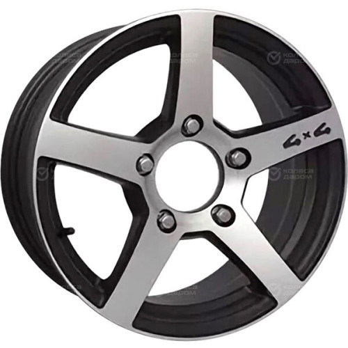 Колесный диск Proma ЛеМан-Нива 6.5xR16 5x139.7 ET35 DIA98.1 черный матовый с алмазной проточкой