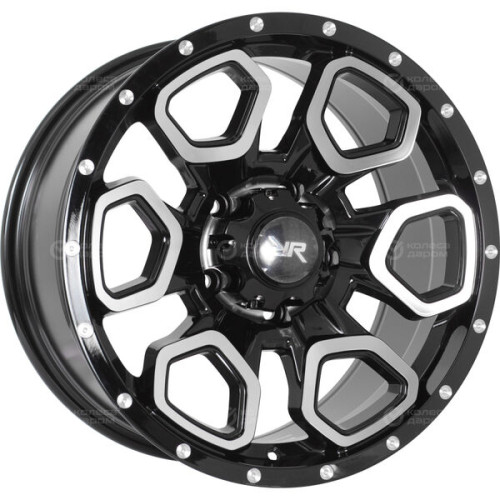 Колесный диск Race Ready CSSD2827 9xR18 5x139.7 ET20 DIA110.5 черный глянцевый с полированной лицевой поверхностью