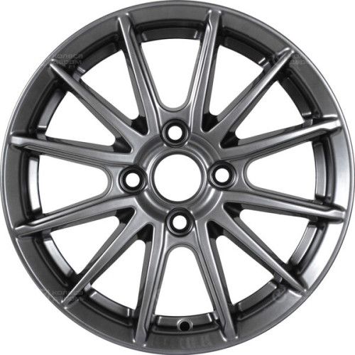 Колесный диск КиК Квант 5.5xR14 4x100 ET38 DIA67.1 темно-серебристый