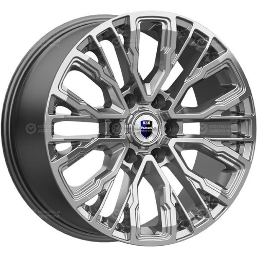Колесный диск КиК Кортес 8.5xR19 6x139.7 ET30 DIA106.1 темно-серебристый