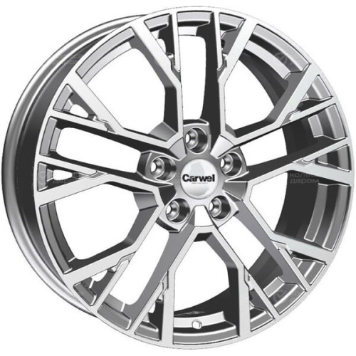 Колесный диск Carwel Камак 1810 7xR18 5x114.3 ET40 DIA66.5 серебристый