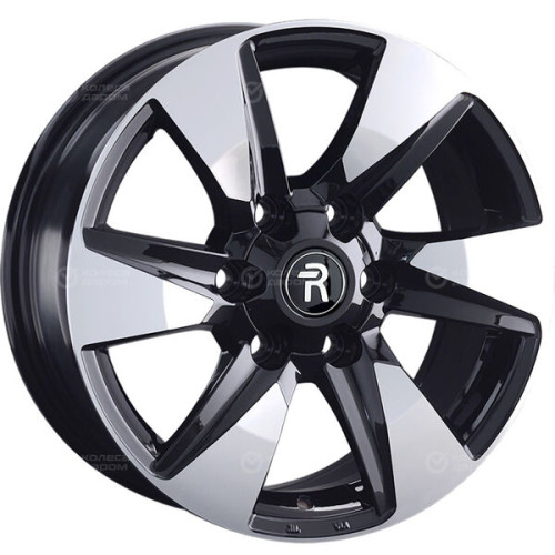 Колесный диск Replay HV36 7.5xR17 6x139.7 ET42 DIA75.1 черный глянцевый с полированной лицевой частью