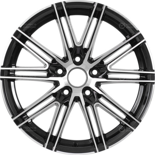 Колесный диск RST R187 7xR17 5x114.3 ET45 DIA54.1 глянцевый черный с полированной лицевой частью