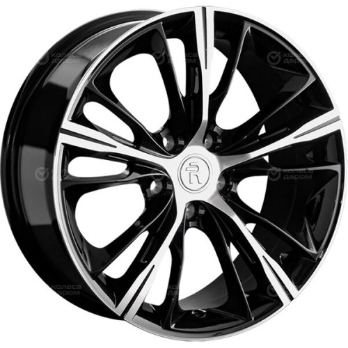 Колесный диск Replay HV67 8xR18 5x114.3 ET37 DIA66.6 черный с полированной лицевой стороной