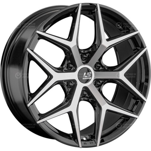 Колесный диск LS FlowForming LS RC64 9xR20 6x139.7 ET25 DIA78.1 черный полностью полированный
