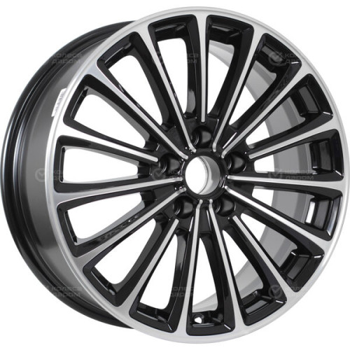 Колесный диск X-trike X136 7xR17 5x114.3 ET35 DIA67.1 черный глянцевый с полированной лицевой поверхностью