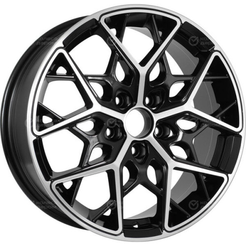 Колесный диск CrossStreet CR20 6.5xR16 5x110 ET46 DIA63.3 черный глянцевый с полированной лицевой частью