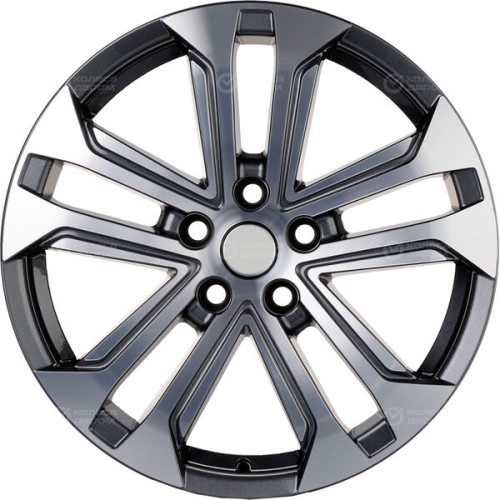 Колесный диск Carwel Куж 1803 7xR18 5x114.3 ET40 DIA66.5 серый с полированной лицевой частью