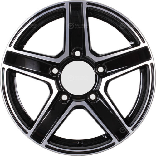 Колесный диск СКАД Сафари 7xR16 5x139.7 ET30 DIA98.5 черный глянцевый с полированной лицевой поверхностью