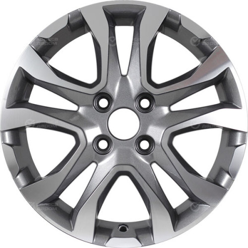 Колесный диск KHOMEN KHW1503 (Logan/Sandero) 6xR15 4x100 ET40 DIA60.1 насыщенный темно-серый полностью полированный