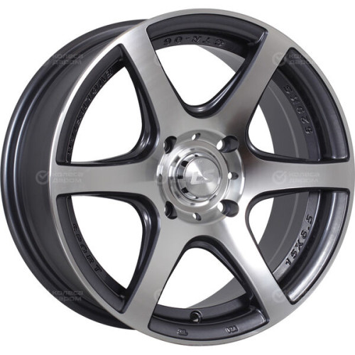 Колесный диск LS LS 328 7.5xR17 5x114.3 ET45 DIA73.1 насыщенный темно-серый полностью полированный