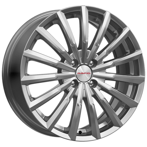 Легковой диск КиК Акцент 7x17 4x100 ET41 60,1 Дарк платинум