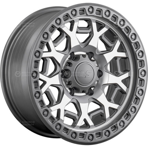 Колесный диск LS FlowForming LS RC91 9xR17 6x139.7 ET25 DIA100.1 темно-серый матовый