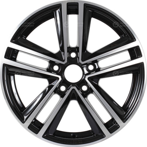 Колесный диск iFree Катар 6.5xR16 5x114.3 ET50 DIA67.1 чёрный глянцевый с полированной лицевой частью