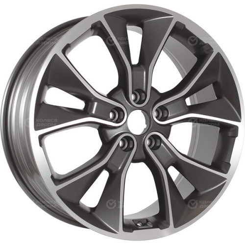 Колесный диск Replay CHG46 8xR19 5x114.3 ET49.5 DIA60.1 темно-серый матовый ,частично полированный