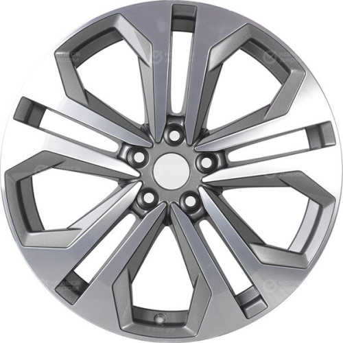 Колесный диск Replay VV295 9xR20 5x112 ET33 DIA66.6 глянцевый темно-серый с полированной лицевой частью