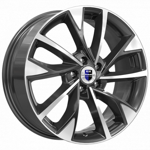 Легковой диск КиК Роквуд 7x17 5x108 ET35 67,1 Алмаз черный
