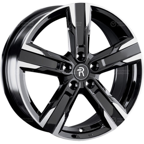 Колесный диск Replay TY362 7.5xR19 5x114.3 ET40 DIA60.1 черный глянцевый с полированной лицевой частью