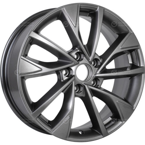 Колесный диск КиК Роквуд 7xR17 5x108 ET33 DIA60.1 темно-серебристый