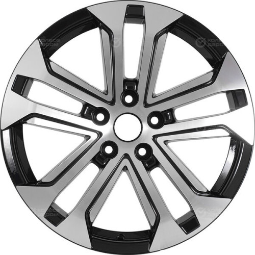 Колесный диск KHOMEN KHW1803 (18_RAV4) 7xR18 5x114.3 ET35 DIA60.1 глянцевый черный с полированной лицевой частью