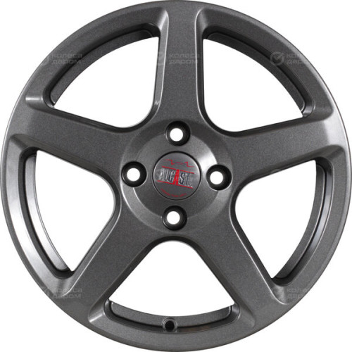 Колесный диск Alcasta M62 6xR15 4x100 ET46 DIA60.1 темно-серый цвет с перламутровыми оттенками