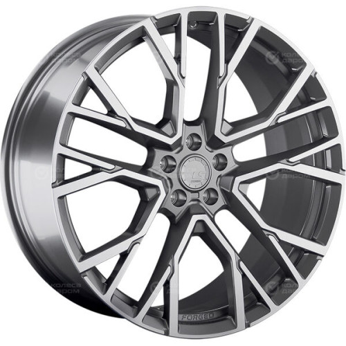 Колесный диск LS Forged FG07 9.5xR22 5x112 ET35 DIA66.6 темно-серый матовый ,частично полированный