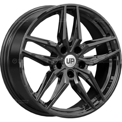 Колесный диск WUP Up112 7xR18 5x110 ET40 DIA67.1 черный глянцевый