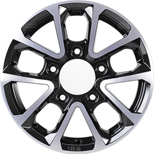 Колесный диск iFree Восток 6xR15 5x139.7 ET40 DIA98 (уценка) черный глянцевый с полированной лицевой частью