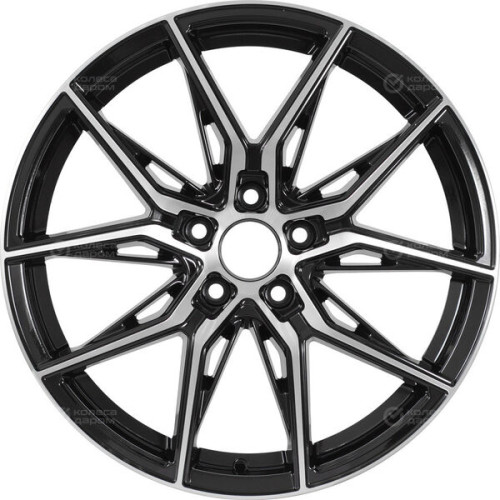 Колесный диск RST R218 7.5xR18 5x108 ET50 DIA63.4 глянцевый черный с полированной лицевой частью