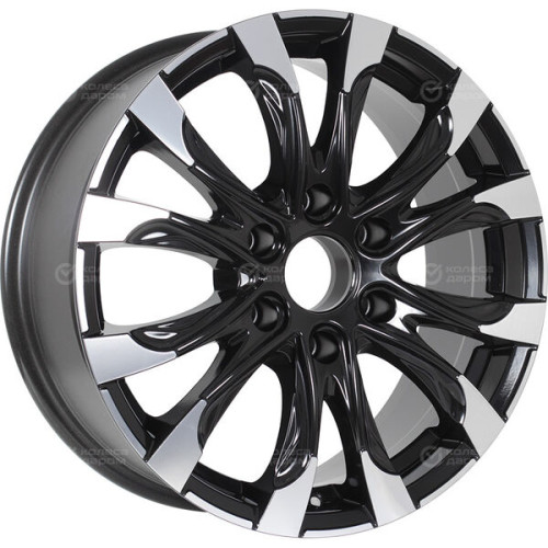 Колесный диск RST R118 7.5xR18 6x139.7 ET46 DIA67.1 глянцевый черный с полированной лицевой частью