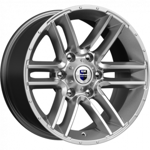 Легковой диск КиК Алгама 8x17 6x139,7 ET-10 106,1 Дарк платинум