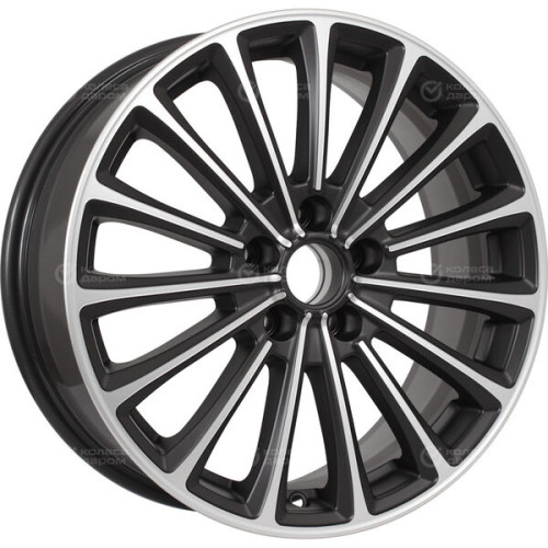 Колесный диск X-trike X136 7xR17 5x114.3 ET45 DIA67.1 черный матовый с полированной лицевой частью