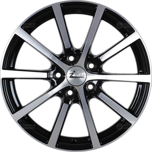 Колесный диск iFree Big Byz 7xR17 5x114.3 ET40 DIA66.1 чёрный глянцевый с полированной лицевой частью