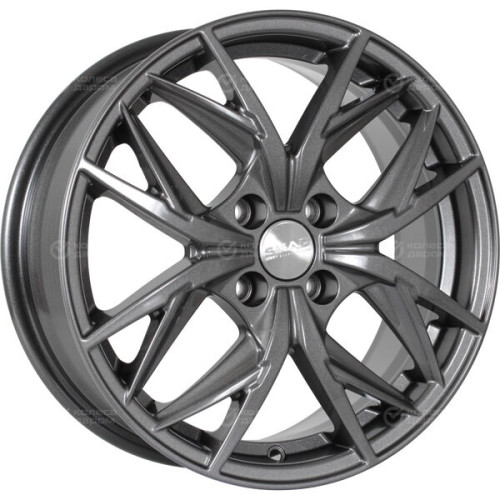 Колесный диск СКАД Асти 6.5xR16 4x100 ET50 DIA60.1 темно-серый цвет с перламутровыми оттенками