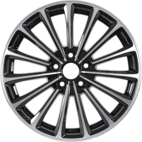 Колесный диск X-trike X136 7xR17 5x114.3 ET37 DIA66.6 глянцевый черный с полированной лицевой частью