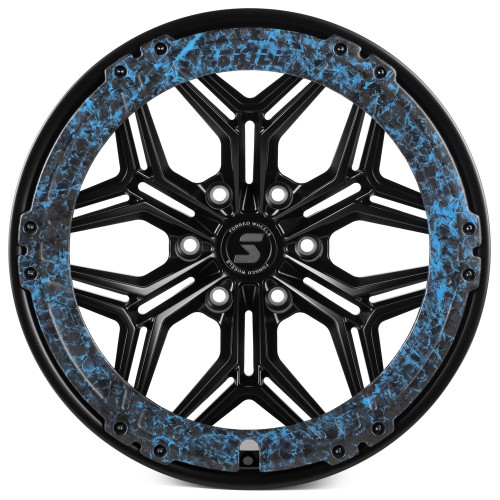 Легковой диск Skill Wheels SV185 10x20 6x139,7 ET10 77,8 Чёрный матовый + карбон SFC18