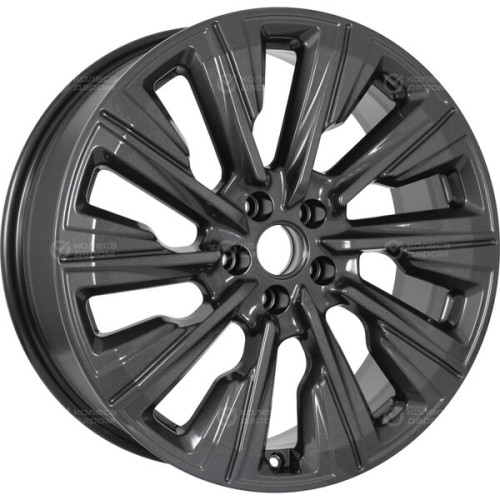 Колесный диск КиК Галего 7.5xR19 5x114.3 ET40 DIA66.6 насыщенный темно-серый полностью полированный