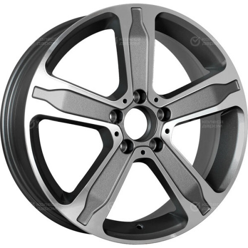 Колесный диск Replay VV246 6.5xR17 5x112 ET49 DIA57.1 глянцевый темно-серый с полированной лицевой частью