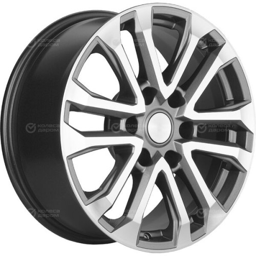 Колесный диск Carwel Пур 1805 7.5xR18 6x139.7 ET36 DIA100.1 серый с полированной лицевой частью