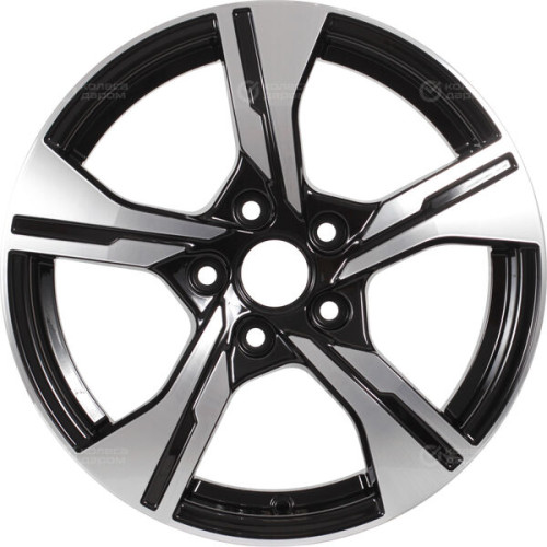 Колесный диск iFree Original КС1053 (16_Lifan_Х60) 6.5xR16 5x114.3 ET45 DIA60.1 черный глянцевый с полированными элементами лицевой поверхности