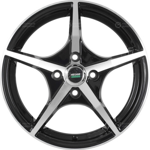 Колесный диск Megami MGM-19 6xR15 4x100 ET50 DIA60.1 черный полностью полированный