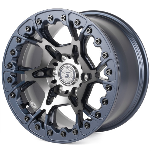 Легковой диск Skill Wheels SV307 9x17 6x135 ET20 87,1 Синий матовый + полировка + лак SH55