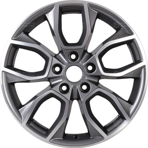Колесный диск Carwel Ханга 1741 7xR17 5x114.3 ET48.5 DIA67.1 серый с полированной лицевой частью