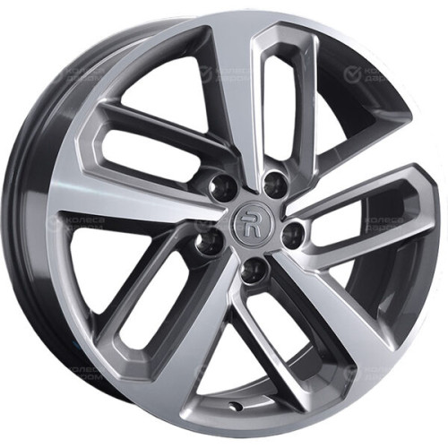 Колесный диск Replay HND302 8xR19 5x114.3 ET51 DIA67.1 глянцевый темно-серый с полированной лицевой частью