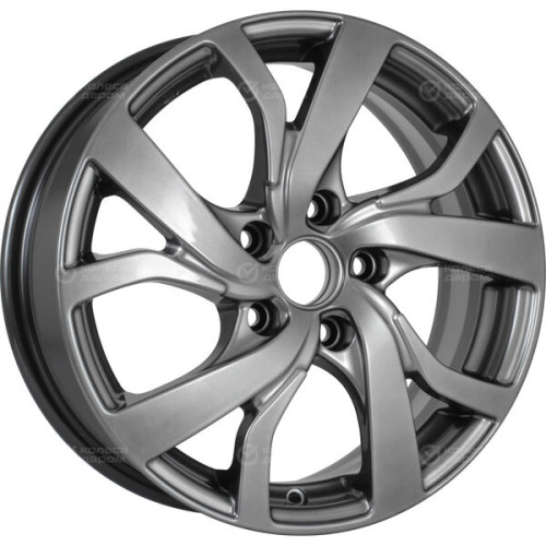 Колесный диск КиК Палермо-оригинал 6.5xR16 5x114.3 ET46 DIA67.1 темно-серебристый