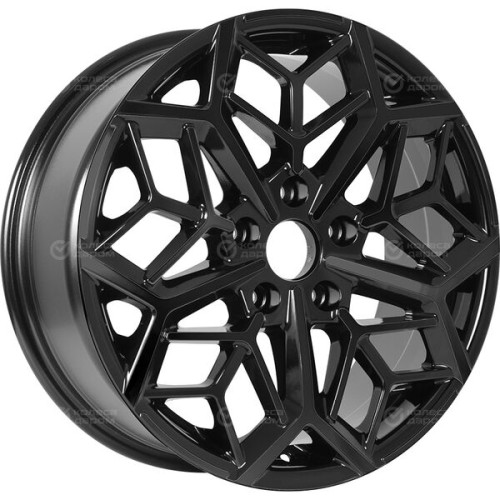 Колесный диск KDW KD1710 7xR17 5x114.3 ET50 DIA67.1 черный глянцевый