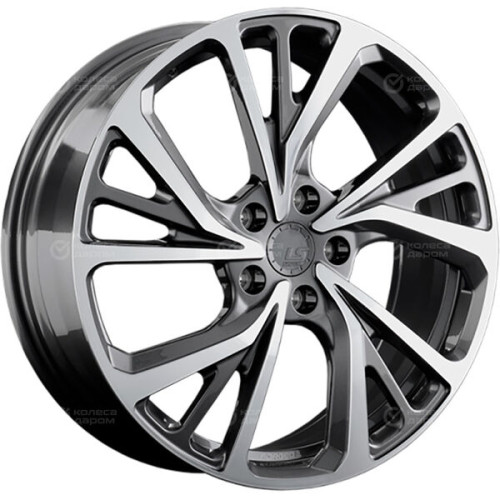 Колесный диск LS Forged FG22 7.5xR19 5x114.3 ET49.5 DIA67.1 насыщенный темно-серый полностью полированный