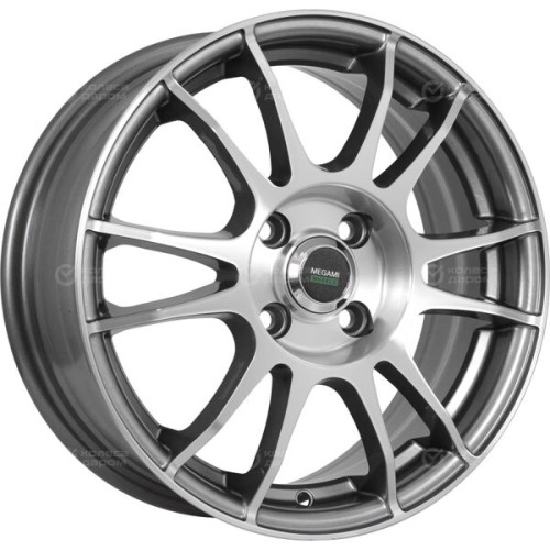 Колесный диск Megami MGM-3 6xR15 5x114.3 ET38 DIA67.1 насыщенный темно-серый полностью полированный
