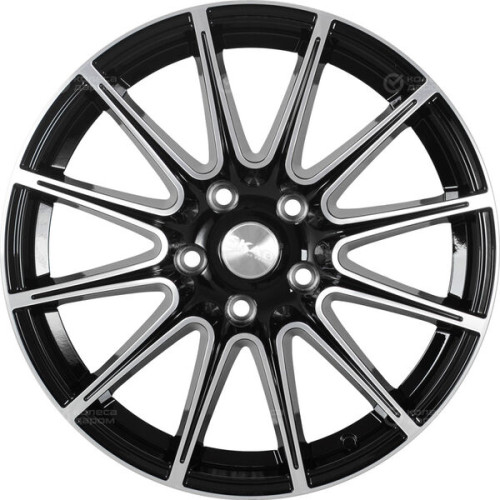 Колесный диск СКАД Le Mans 7xR16 5x114.3 ET45 DIA60.1 черный глянцевый с полированной лицевой поверхностью