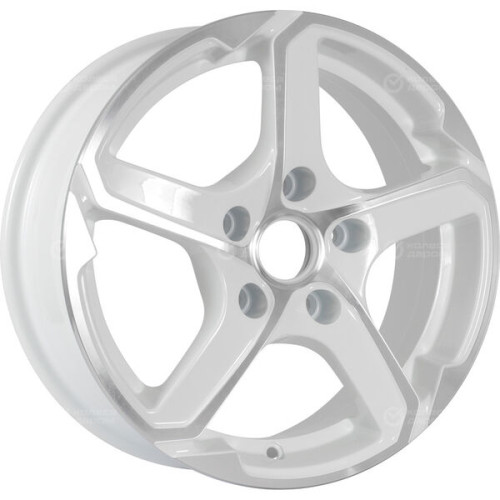 Колесный диск СКАД Аллигатор 6xR15 5x100 ET38 DIA57.1 белый с полированной лицевой частью